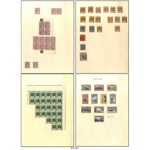 401 - Mainly 1902-51 (a few earlier) ranges on leaves incl. 1903-05 & 1904-05 duplicated low vals with M b... 