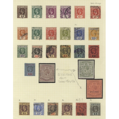 406 - KGV collection on leaves M & U, incl. 1912-25 to 10r (2), 20r U (Cat. £340), 1921-32 vals to 1r M & ... 