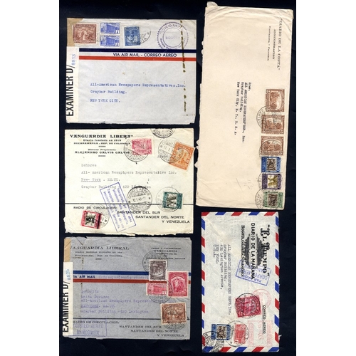 453 - 1930's-40's accumulation of covers all addressed to the 'All American Newspapers Representatives Inc... 