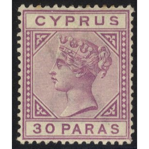 459 - 1892-94 Die II CCA 30pa mauve showing the 'damaged US' variety, fine M (couple of toned perfs), SG.3... 