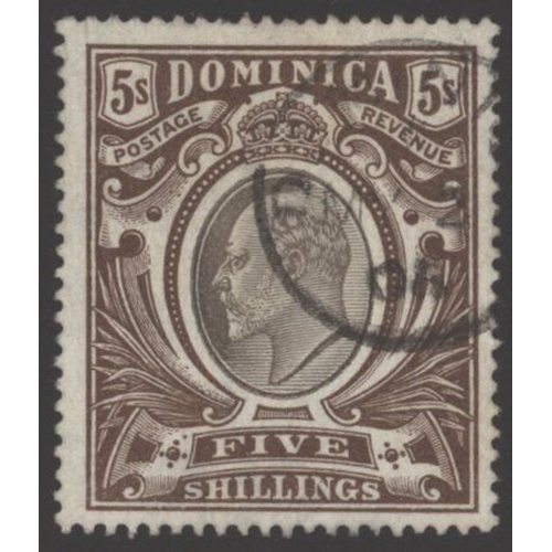 465 - 1903-07 MCCC 5s black & brown, VFU, SG.36, Cat. £180 (1)