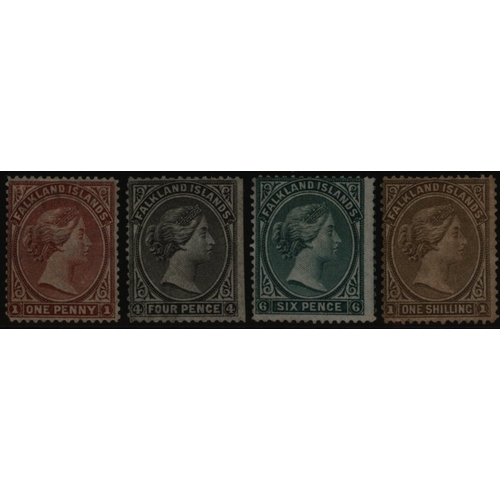 473 - 1878-79 No Wmk set of four, part o.g. (6d crease, odd short perf), SG.1/4, Cat. £2310 (4).