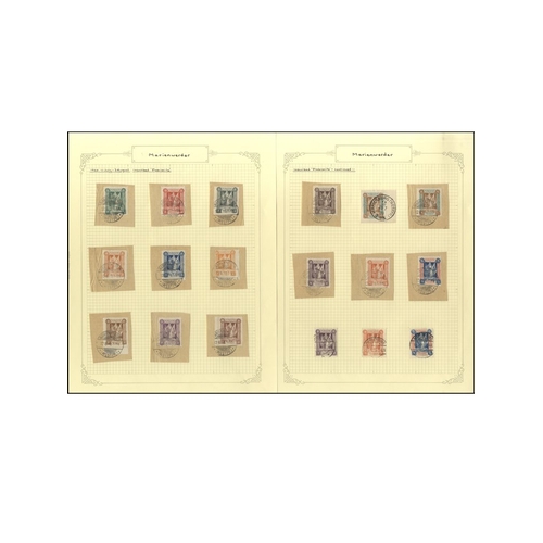 625 - Upper Silesia & Marienwerder: predominantly U range, incl. Upper Silesia 1920 set, U on small pieces... 