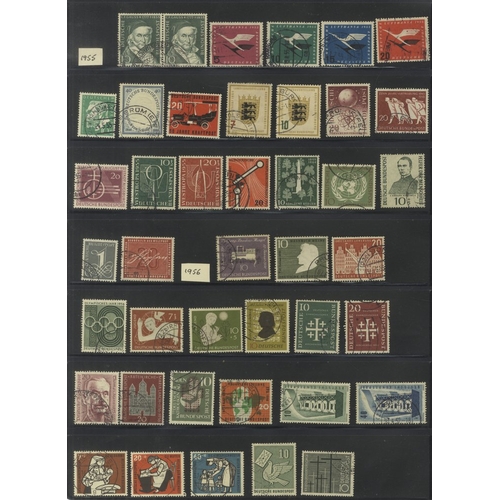 638 - 1949-82 U collection on leaves incl. 1949 UPU (Cat. £60), 1951-52 Posthorn set with additional 70pf ... 