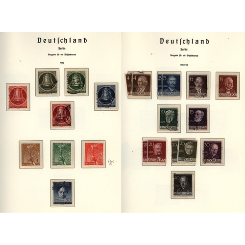 644 - 1948-90 UM, M & U collection in a Lighthouse hingeless printed album, incl. 1948 Berlin black ovpts ... 