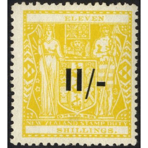 825 - 1940 Postal Fiscals 11/- on 11/- yellow, UM (gum lightly toned), SG.F189, Cat. £275. (1)