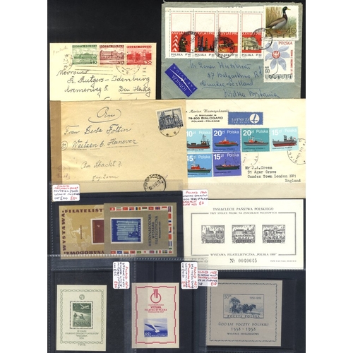 890 - Post WWII mainly commercial covers c1950's-70's incl. censored, airmail, registered & express items ... 