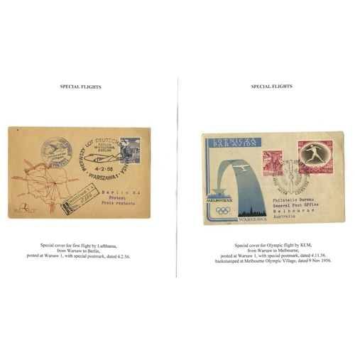 891 - 1956-81 collection of special flight covers incl. the airlines BEA, Swiss Air, Air France, Lufthansa... 