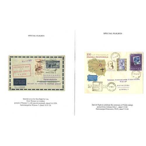 891 - 1956-81 collection of special flight covers incl. the airlines BEA, Swiss Air, Air France, Lufthansa... 