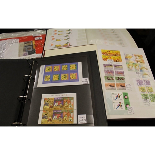 895 - MACAO 1994-2001 duplicated UM assortment housed in large & medium sized stock books + hagner album, ... 