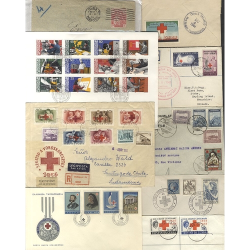 166 - RED CROSS 1905-2007 collection of 154 worldwide covers all with Red Cross theme incl. PPC's, FDC's, ... 