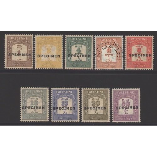 829 - 1928-44 Postage Due set optd SPECIMEN (6m is perf SPECIMEN), M (gum toned), SG.D12s/D20s. Scarce. (9... 