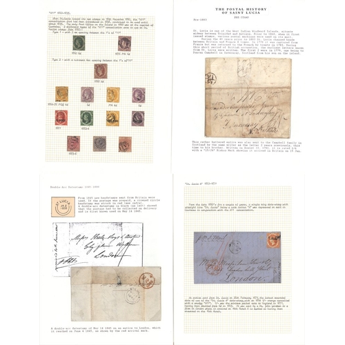 1781-1883 small collection written up on leaves comprising two pre ...