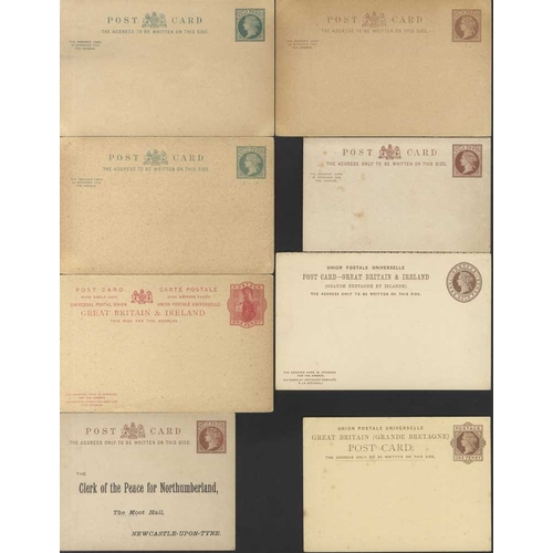 1162 - QV postcards (unused) incl. scarcer foreign cards to 2d and 3d empire card, reply cards incl. scarce... 