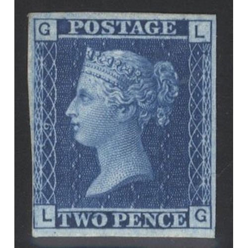 1171 - 1867 April Paris Exhibition Proof single of the 2d blue Pl.9 LG, fine & scarce. Spec DP49, Cat. £400... 