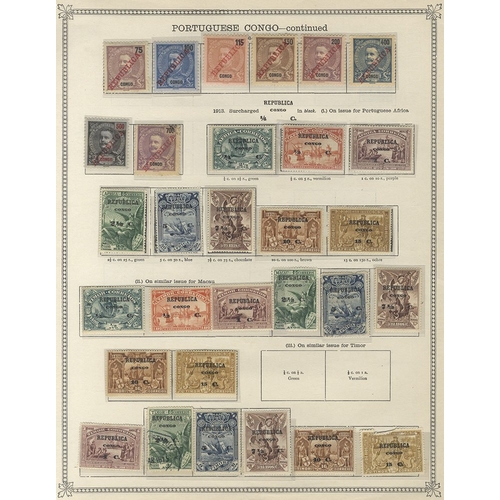 262 - PORTUGUESE COLONIES large M & U collection/accumulation incl. Angra; Inhambane; Azores; India; Kiong... 