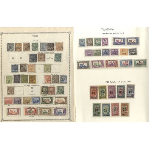 301 - TUNISIA (French) 1888-1925 M & U collection incl. 1881 to 40c U (Cat. £100), 1888-98  vals to 1fr M,... 