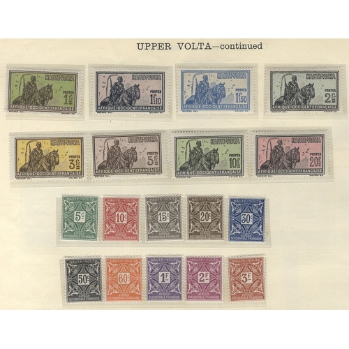 306 - UPPER VOLTA (French) 1920-28 predominantly M collection incl. 1920-21 & 1922-28 Colour Change, vals ... 