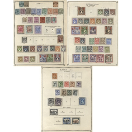 307 - ZANZIBAR 1895-1929 predominantly M (a few U) collection incl. 1895-96 set with shades (Cat. £600+), ... 