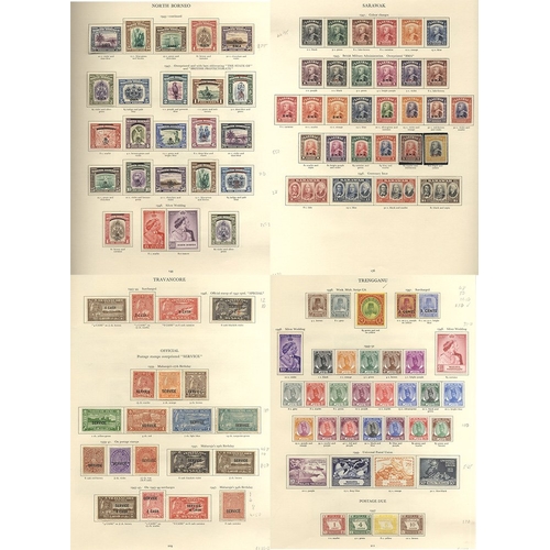 51 - BRITISH COMMONWEALTH KGVI fine M collection housed in a well filled red Crown printed album, substan... 