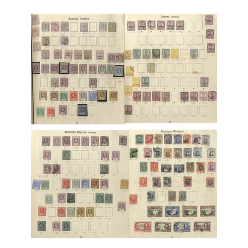 55 - BRITISH COMMONWEALTH QV-KGV M & U collection in two SG New Imperial albums (damaged), somewhat remai... 