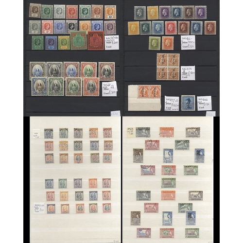 61 - BRITISH COMMONWEALTH M & U collection/accumulation housed in two stock books, first includes several... 