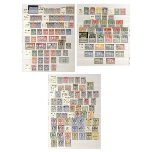 72 - BRITISH COMMONWEALTH QV-QEII M & U range in a stock book, mainly odd values or part sets, odd full s... 