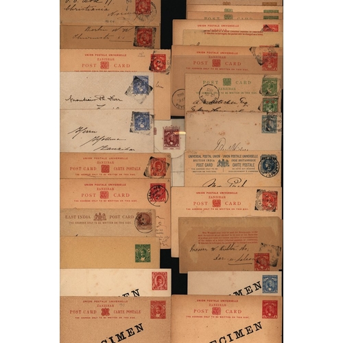 1014 - Postal stationery M & U accumulation incl. postcards, post & reply cards, envelopes, reg envelopes, ... 