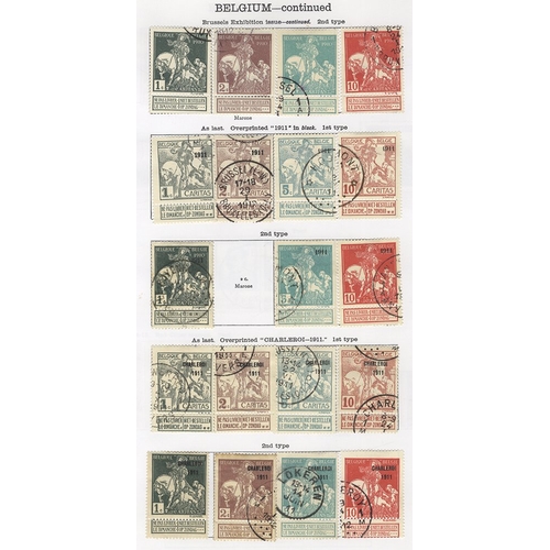 104 - BELGIUM early imperfs to 1936 predominantly U collection incl. Leopold ranges, 1883 to 2fr, 1910-11 ... 