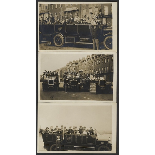 289 - GENERAL ASSORTMENT of 290 cards in two old albums, noted - hop picking, RP of 1926 Weymouth Municipa... 