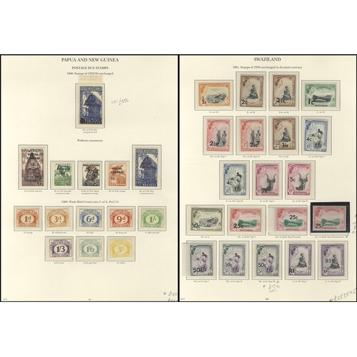 55 - BRITISH COMMONWEALTH QEII substantial fine M collection covering the period 1956-62 neatly displayed... 