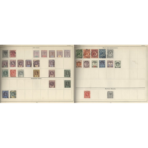 62 - WORLD collection in an old, horizontal Improved album (15th Edn, 1902), arranged in continents, incl... 