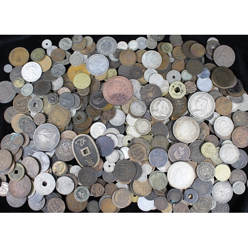 1780 - World coins - miscellaneous accumulation, mixed grades. (450+)