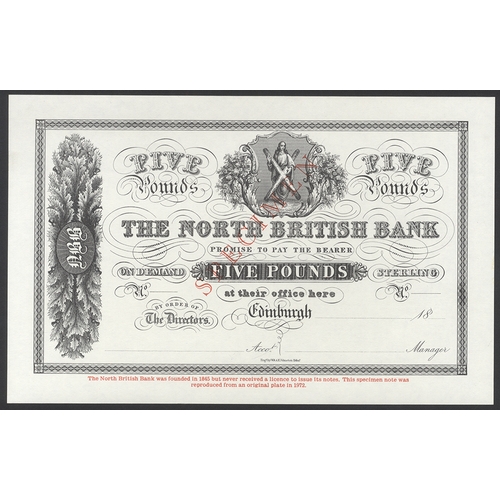 474 - North British Bank £5 modern reprint from 1972, from original plates, UNC. (1)