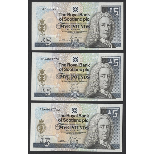 517 - Royal Bank of Scotland Plc £5 (3) consecutives dated 14th May 2004, Royal and Ancient Golf Club comm... 