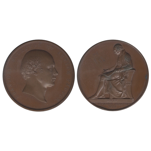 589 - SIR FRANCIS CHANTREY (1781-1842), SCULPTOR, the Art Union of London's copper medal, 1846, by William... 