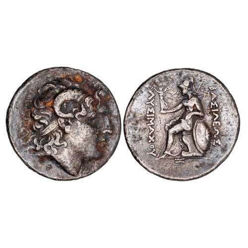 702 - Thrace silver Tetradrachm of Lysimachos, King of Thrace, 297-281 BC, GVF/VF with a few tiny orange s... 