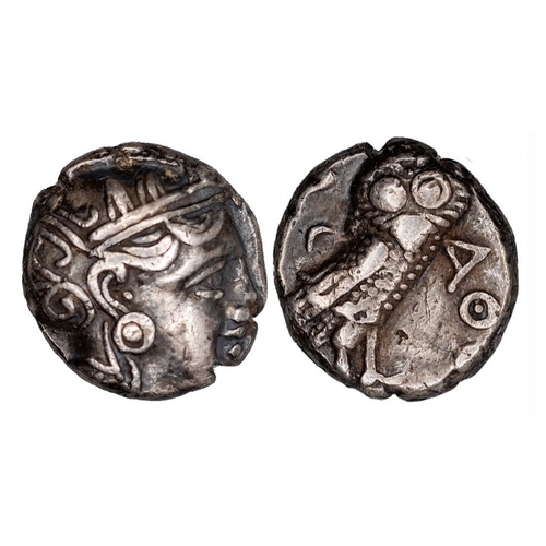 703 - State of Athens Tetradrachm, 449-413 BC, GVF with attractive antique tone. Weight 17.2 grams. Sear 2... 