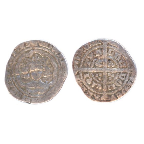 735 - Halfgroat, London series C (1351-61), fair to AF incl. old ticket ex-Reigate hoard. S1574.