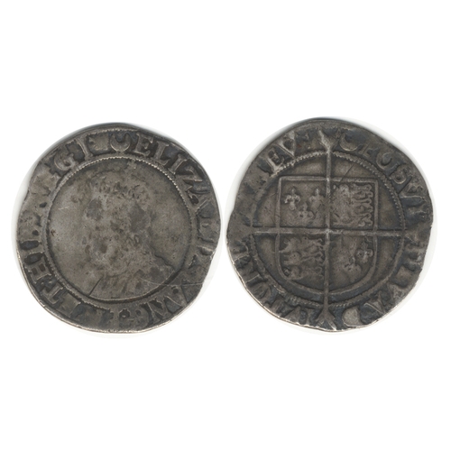 752 - Shilling, sixth issue mm Crescent (1587-9), fine, flan a little irregular but of full weight, 5.8g. ... 