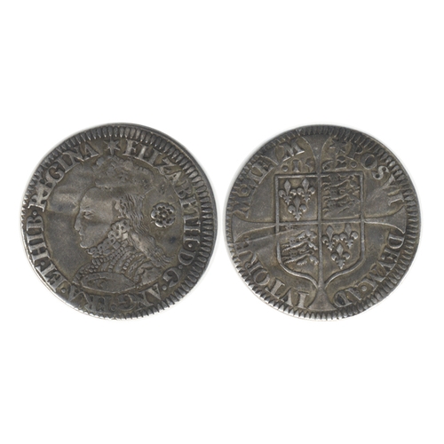 755 - 1562 Milled Issue sixpence, large bust mm Star, cross-patee, VF but with crease marks, toned.