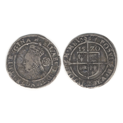 759 - 1570 threepence, fourth issue mm Castle, VF with light scratches on face, o/w bold & even, toned. S2... 