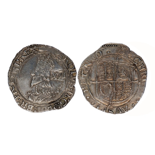 767 - Shilling, mm tun (1636-38) Aberystwyth bust with double arched crown, GVF with good strong portrait ... 