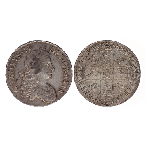 775 - 1668 crown, second bust, VICESIMO, a strong GVF/AEF with light even toning retaining some mint bloom... 