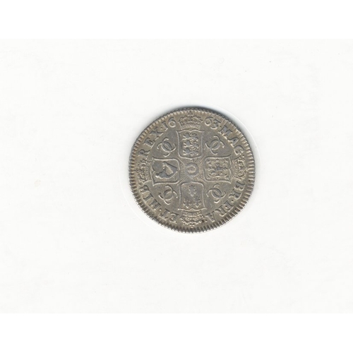 783 - 1663 shilling, first bust, GVF with attractive cabinet tone and free of detractions. S3371.