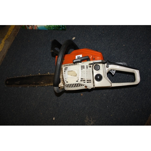 81 - Petrol chainsaw in working order