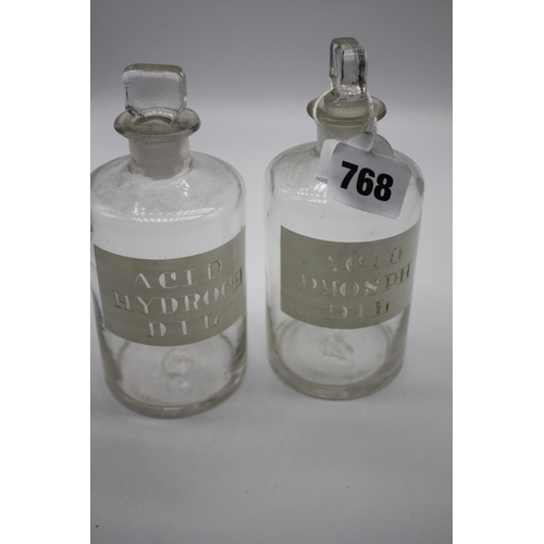 768 - 2 acid bottles 6