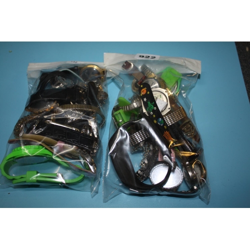 922 - 2 bags assorted watches