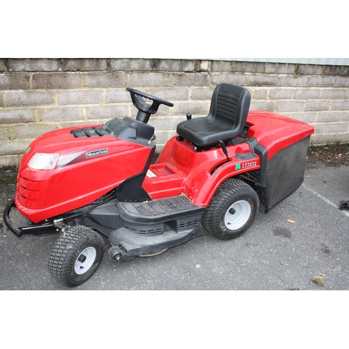 1 - Mountfield ride on mower complete with trailer,needs new battery, does start with jump leads-blades ... 