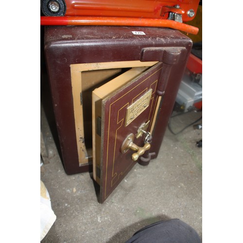 126 - Phillips & Sons vintage safe with key 15